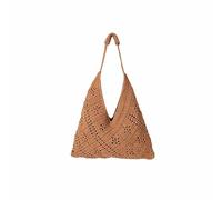 KeAiDMon Crochet Tote Bag for Women Knit Shoulder Handbag Summer Mesh Beach bag Foldable Casual Travel Hobo Bag for Vacation