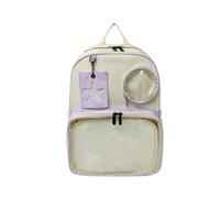 KeAiDMon Japanese backpack with pin display itabag star charm accessory, perfect for showcasing badge and collectibles (purple)