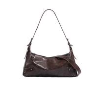 KeAiDMon Women Retro Hobo Shoulder Bag Large Capacity Vintage Crossbody Purse Adjustable Strap Y2K Underarm Bag for Fall Winter (brown)