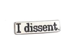 KEAIDO RBG Ruth Bader Ginsburg Brooch I Dissent Pin, Justice Notorious Badge Jewelry Feminism Button for Lapel Collar T Shirt, Bag, Skirt, Support Women's Rights Gold