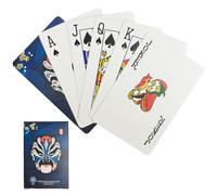 KEAIDUO Professional Waterproof Playing Cards Plastic 100%,Texas Holdem Magic Cool Poker Cards, 54pcs Including 2 Jokers, Jumbo Index, Super Casino Quality Chinese Opera Masks White