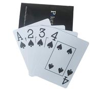 KEAIDUO Professional Waterproof Playing Cards Plastic 100%, Texas Holdem Poker Cards, 54pcs Including 2 Jokers Blue Backs