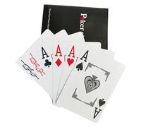 KEAIDUO Professional Waterproof Playing Cards Plastic 100%, Texas Holdem Poker Cards, 54pcs Including 2 Jokers Red Backs