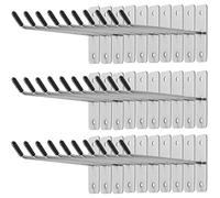 KeaJuidy 30pcs Wall Mounted Hook Heavy Duty Metal Single Hooks Home Storage Organizer Hanger Stainless Steel Hook Garage Hooks Tool for Garage Shop Retail Office Kitchen Store Display (4in/10cm)