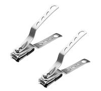KEALBAUS 2X Stainless Steel Nail Tips Clipper Trimmer Manicure Nail Art Toes Clippers Tools