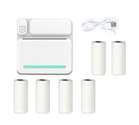 KEALBAUS C19 Mini Printer Thermal Printer Portable Pocket Photo Thermal Label Printer 58mm Printing Bluetooth Android IOS