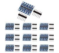KEALLANS 10 Pieces Series 4 Channels IIC Logic Level Converter Module Bidirectional 3.3V to 5V Speed Controller for (Pack of 10)