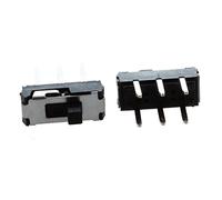 KEALLANS 20 Pcs On/Off/On DPDT 2P2T 6 Pin Vertical DIP Slide Switch 9x4x3.5mm