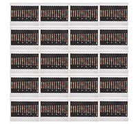 KEALLANS 20x Learn To with a Note Sticker for Guitar Neck Suitable for Electric Guitar, Acoustic Guitar, Classical Guitar, Western Guitar and Ukulele