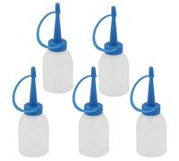 KEALLANS 30ml Industrial Glue Gel Oil Plastic Squeeze Bottle Dispenser 5pcs