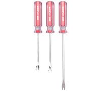 KEALLANS 3Pcs Nail Pullers Tack Lifter 3mm V/U Tip Nail Staple Rivet Tack Puller Upholstery Staple Remover Screwdriver Tool