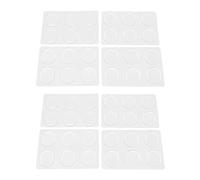 KEALLANS 48 Pieces Drum Shock Absorbers, Gel Pads for Drum Muffler Drum Shock Absorber Soft Silicone Soft Silicone for Battery Tone Control System (Clear)