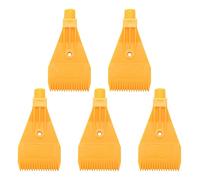 KEALLANS 5 x 4BSP ABS Single Hole Flat Nozzle External Thread Blow Nozzle Yellow