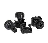 KEALLANS 50Pcs M6x16mm Computer Rack Mount Cage Screws and Nuts & Washers for Rack Mount Server Cabinet