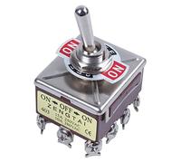 KEALLANS AC 380V 10A ON/Off/ON 3 Positions 12 Pin Latching Toggle Switch 4PDT