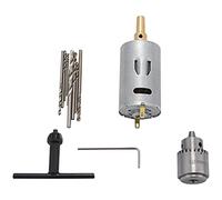 KEALLANS Dc 12V Motor Small PCB Hand Drill Drilling Machine Compact Set with 10Pc 0.5-3Mm Drill Bit 0.3-4Mm Jto Keyless Chuck