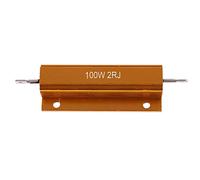 KEALLANS Gold Aluminum Clad Power Resistor Resistance 100W, 2 Ohm 2R