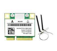 KEALLANS RTL8822CE WiFi Card with Antenna 1200Mbps 2.4G+5Ghz 802.11AC Network Mini PCIe BT 5.0 Support Laptop/PC 10/11