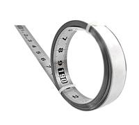 KEALLANS Stainless Steel Adhesive Scale Precision Woodworking Guide Rail Self-Adhesive Tape Measure Metal Ruler with Glue,C-100cm