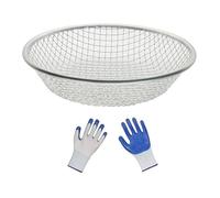 KEALLANS Stainless Steel Soil Compost Sieve for Capturing Soil Rocks & Sawdust Gardening Sand Compost Sieve Sandstone Sieve 10mm