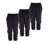 Keanu 3 Pack Regular Fit Kids Joggers - Super Soft Jogging Bottoms with Brushed Fleece Lining - Lounge Pants Gym Joggers Boys Girls School Uniform - Kids Sizes 5-14 Years (Black Pack, 7-8 Years)