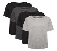 Keanu Heatforce Kids Thermal T Shirts - Pack of 4 - - Winter Warm 0.45 TOG Brushed Underwear - Ages 3-15 Years (4 Pack Dark Colour T Shirts - 7-8 Years)
