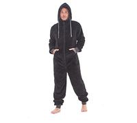 Keanu KM217-B-SM - Mens Snuggle Fleece Onesie - Black - SM