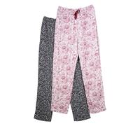 Keanu Ladies Pack of 2 Harem Pants - Sizes 16-18 - Black/Red - Soft Fabric for Extra Comfort with Elasticated Waistband