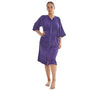 Keanu Ladies Zip Gown - Plum - Size 8-10 - KL728