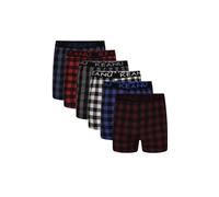 Keanu Mens Check Front Button Woven Pack Of 6 Boxer Shorts Size XL Mens