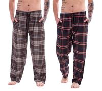 Keanu Men's Flannel Checked Lounge Pants Pack of 2 | Size: Medium Keanu Multicolor M