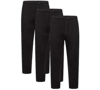 Keanu Mens Pack of 3 Lounge Pants | Cotton Pyjama Trouser Bottoms Jersey Night Wear Summer | Mens Sizes M - 2XL (Black - L)