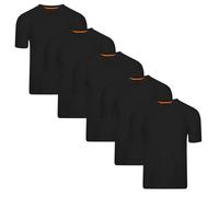Keanu Men's Plain T-Shirt (Pack of 5) M in Black | Size: Medium Keanu Black M