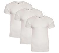 Keanu Mens Thermal T Shirt - Pack of 3 - Winter Warm Brushed Underwear Short Sleeve Top Baselayer - Sizes S M L XL 2XL (White, Small)