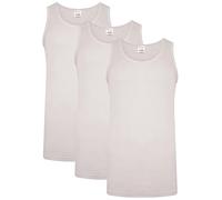 Keanu Mens Thermal Vests - Pack of 3 - Winter Warm Brushed Underwear Sleeveless Vest Baselayer - Sizes S M L XL 2XL (White, Small)