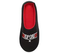 Keanu Mens Top Dad Mule Slippers - Novelty Fathers Day Dad Gift - UK Sizes 7-8, 9-10 & 11-12 (Top Dad - Black/Red, 9)
