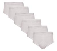 Keanu Mens Y-Front Underwear - 6 Pack - 100% Pure Interlock Cotton - White - 5XL