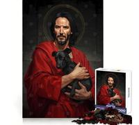 Keanu Reeves As Saint 1000 Piece Jigsaw Puzzles for Adults Unwind Game Snug Cut Playful Challenge Wall Accent (38x52cm)