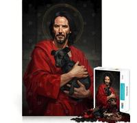 Keanu Reeves As Saint Jigsaw Puzzle 1000 Piece Calm Game Serene Game Joyful Challenge (38x26cm)