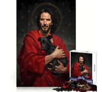 Keanu Reeves As Saint Jigsaw Puzzle 1000 Piece Calm Game Serene Game Joyful Challenge (38x26cm)