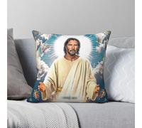 Keanu Reeves Jesus Square Pillowcase Polyester Linen Velvet Printed Zip Decorative Throw Pillow Case Sofa Cushion Cover