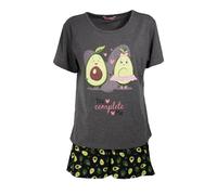 Keanu Women’s Avocado Print Short Pyjamas - Soft Polycotton Summer Pajama Set - Sizes 20-22 - Gift for Her