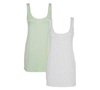 Keanu Women's Cotton Blend Vest Top Pack of 2 | Size: 14 Keanu Multicolor 14