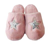 Keanu Women's Star Memory Foam Sequins Mules in Pink | Size: 7 Keanu Pink 7