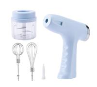KEAOZVFE Cordless Hand Egg Beater Mixer, Kitchen in the box 5 Speed Dial Control Portable Electric Handheld Mixer with Beaters, Whisks,Multiple functions for Butter, Cream(Blue)