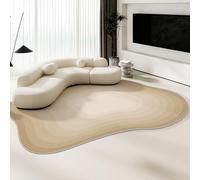 KEAOZVFE Modern Abstract Irregular Shaped Rug, Washable Area Rug, Living Room Rugs for Bedroom, Soft Irregular Rug Carpet for Living Room Bedroom Floor Decor