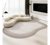 KEAOZVFE Modern Abstract Irregular Shaped Rug, Washable Area Rug, Living Room Rugs for Bedroom, Soft Irregular Rug Carpet for Living Room Bedroom Floor Decor