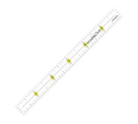 KEARING 1/2" x 6" Pocket Quilting Ruler, Non-Slip Acrylic Sewing Ruler for Cutting Fabric, Clear Mini Quilting Ruler for Sewing and Pattern Making