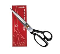 KEARING 10 Inch Heavy Duty Fabric Scissors, Professional Tailor Shears for Precision Cutting of Leather, Denim, and Multi-Layer Fabrics for Sewing, Quilting, Dressmaking - 280g / 0.6 lb - Right-Handed