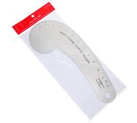 KEARING 12" French Curve Ruler for Pattern Making, Aviation Aluminum Hip Form for Measuring Sewing